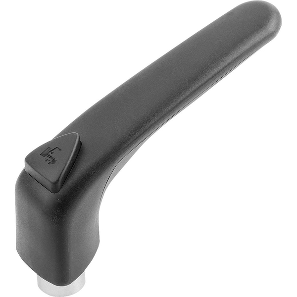 Kipp Adjustable Handle Ergonomic Size:3 M10 Plastic, Black Ral9011, Comp:Steel, Comp:Black Ral7021 K0981.3101 - main